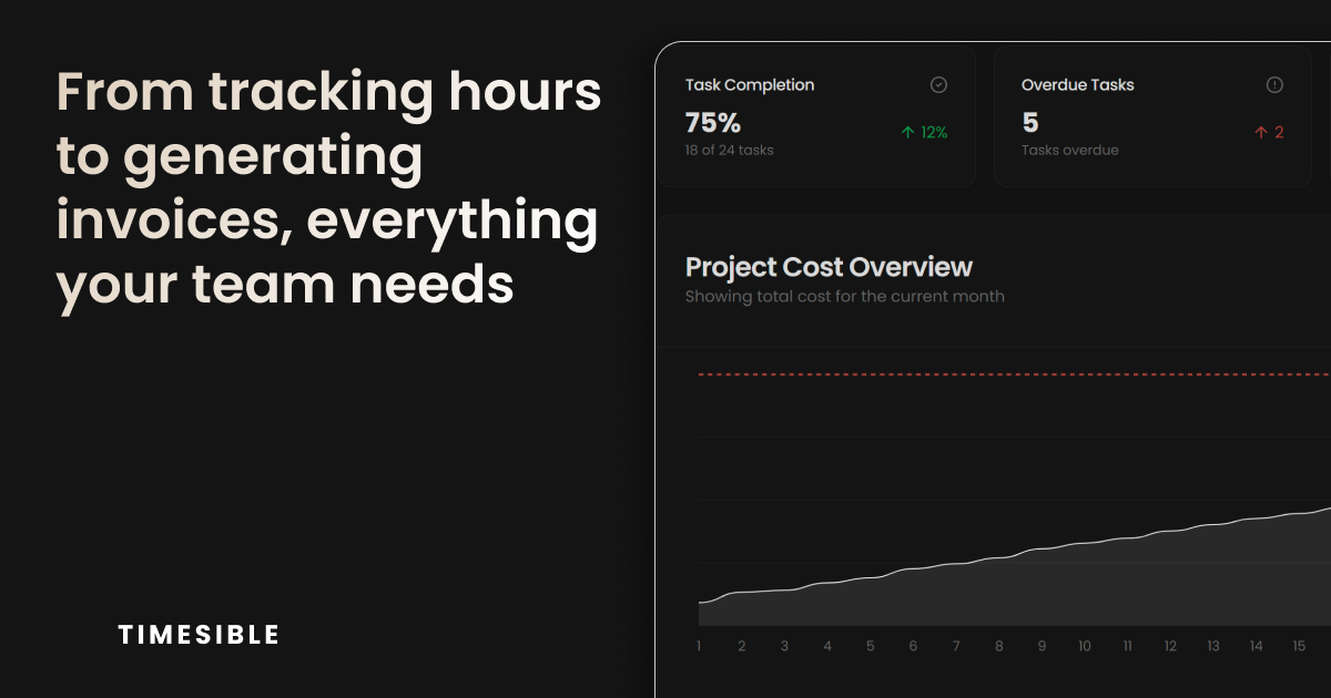 Timesible · Task & Project Tracking for Remote Teams